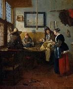 Quirijn van Brekelenkam The Tailor's Workshop oil painting reproduction